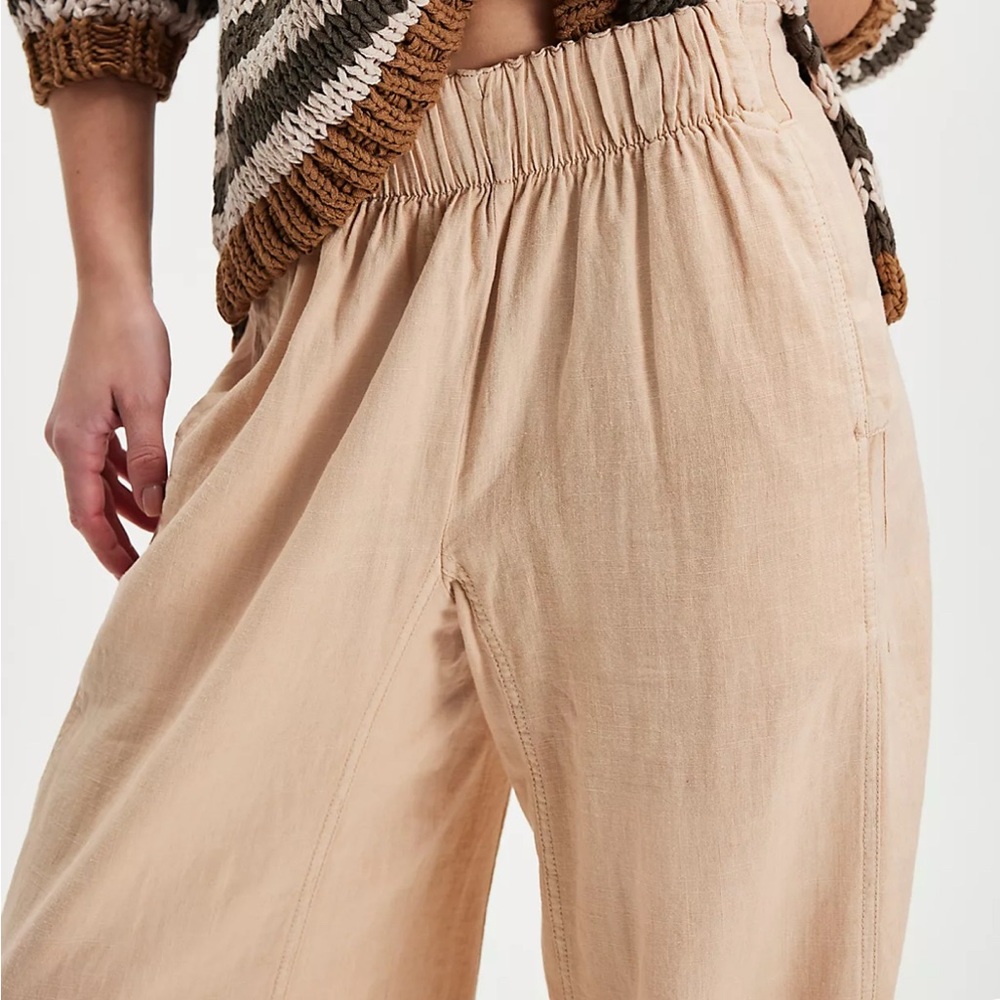Free People Days End Pull on Linen Pants